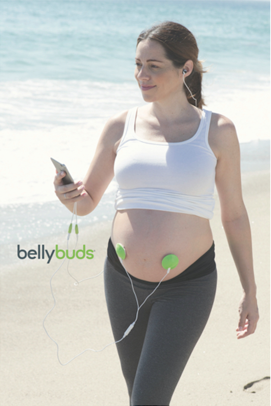 Wavhello BellyBuds Baby Bump Headphones - Prenatal Belly Speakers for Women  During Pregnancy, Safely Play Music, Sounds, and Voices to Your Baby in The  Womb - G…
