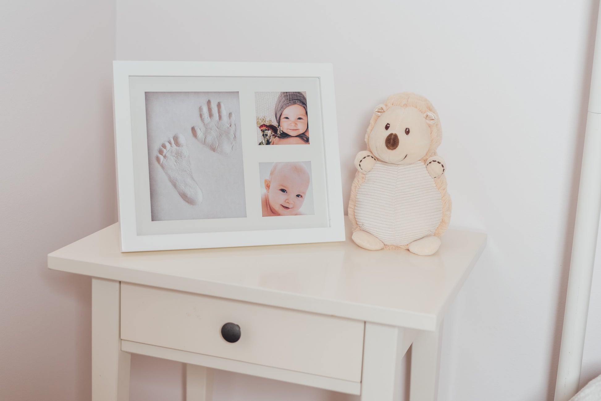 Wavhello Baby Handprint & Footprint Frame Kit, Clay Casting & Photo Memory Keepsake Frame, Baby Registry Gift & Baby Shower Gift